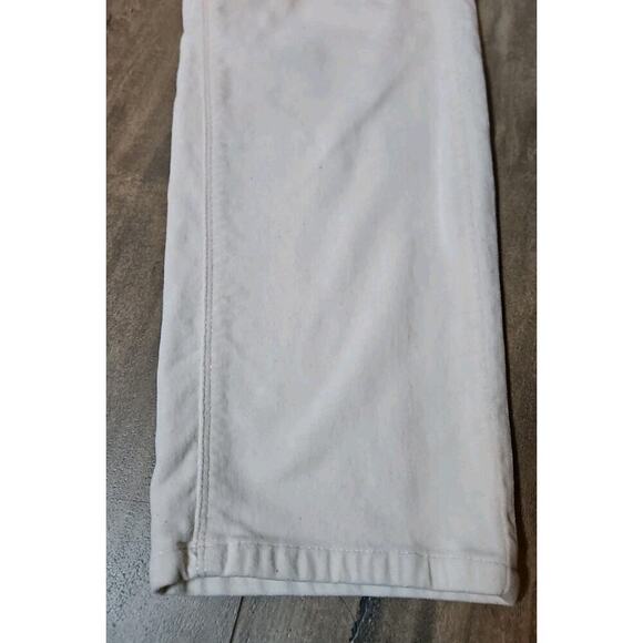 J Jill Pants Womens Size 14 Off White Cream Velvet Slim Leg Stretch Pants - Picture 2 of 7